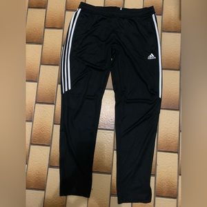 Adidas Climacool Track Pants Running Jogging Exercise Black White 3 Stripes